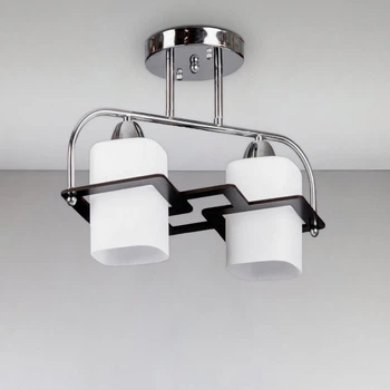 Люстра стельова Light House SH-18173/2 CR 420*200*250 хром білий плафон