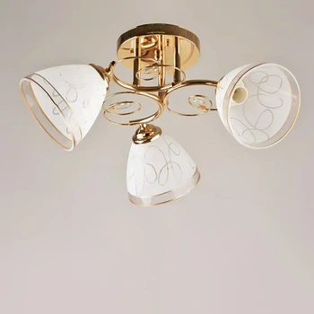 Люстра потолочная Light House SH-18162/3 FG 500*500*230 E27 золото