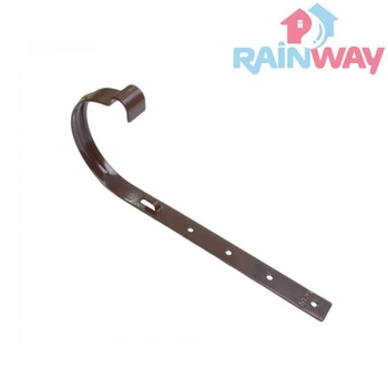 Кронштейн (тримач) ринви сталевий RAINWAY 130 система Коричневий