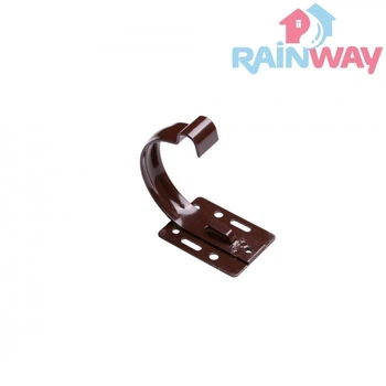 Кронштейн (тримач) ринви сталевий малий RAINWAY 130 система Коричневий