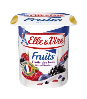 Десерт молочный з лісовими ягодами Elle & Vire,125г