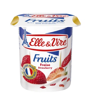 Десерт молочний з полуницею Elle & Vire,125г