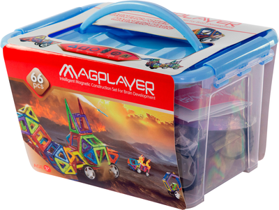 Конструктор магнитный Magplayer 66 элементов (MPT-66)