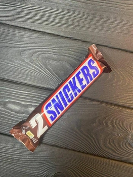 Шоколадный батончик Snickers 2шт по 37.5г