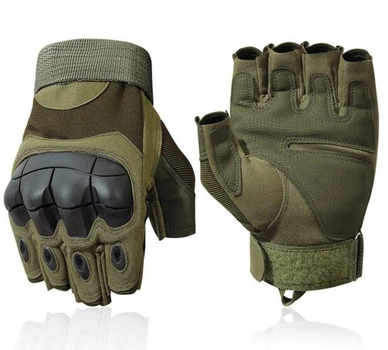 Тактичні рукавички Z902 із відкритими пальцями (L)