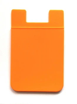 Карман для банковских карт Turister силиконовый на телефон Pocket Card Оранжевый (PCard_438)