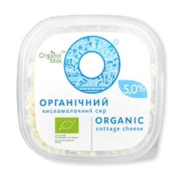 Сир кисломолочний Органік Мілк органічний 5% 300г