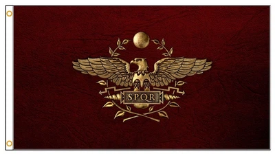 Флаг Римской Империи SPQR. Флаг Сенат и народ Рима. Флаг римских легионов 90x150 см China