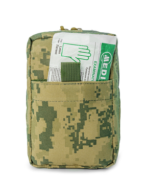 Аптечка військова тактична Medical Kit-1 (без наповнення) ТМ Signal, підсумок український піксель (бежевий)