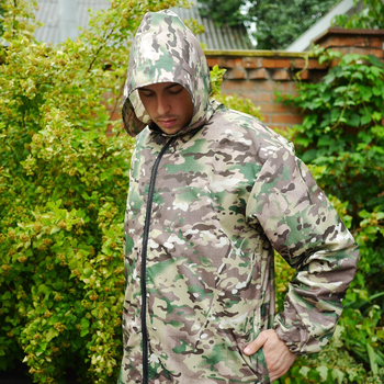 Тактический военный дождевик армейский плащ накидка от дождя универсальный Мультикам