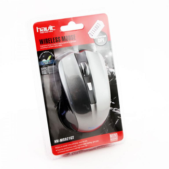 Мышь беспроводная Havit HV-M921GT, Grey, USB, 2.4GHz, 800/ 1200/ 2000 dpi, до 10 м, (2023456000019)