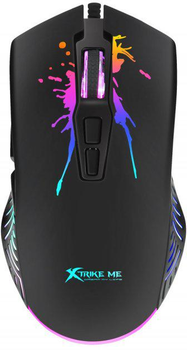Мышь XTRIKE ME GM-215, Black, USB, оптическая, RGB подсветка, 7 кнопок, 1.5 м (6932391922422) Havit