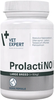 Пищевая добавка Vet Expert ProlactiNO Large Breed Поддерживающий препарат для сук крупных пород весом от 15 кг с симптомами ложной беременности 40 шт (5902768346138)