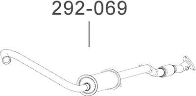 Резонатор Bosal (BO0035) (292-069)
