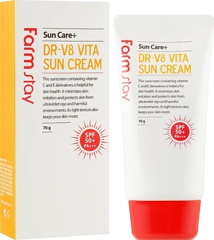 Крем сонцезахисний FarmStay DR-V8 Vita Sun Cream SPF50, PA 70g