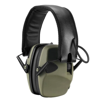 Активні стрілецькі навушники тактичні Tactical Sport Хакі + Беруші (125920b)
