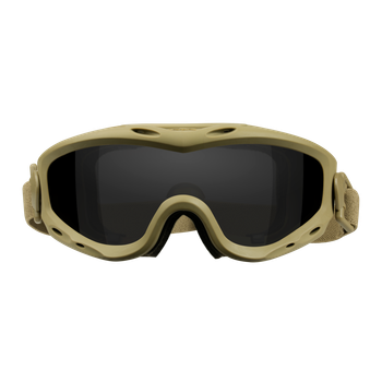 Wiley X SPEAR Dual Ballistic Goggles Grey/Clar/Orange Lens/Matte Nude Frame