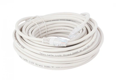 Патч-корд Tecro UTP-RJ45-2000 Cat 5e 20 м Серый
