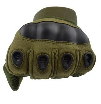 Перчатки Тактические с Закрытыми Пальцами Зеленый Clefers Tactical GLFR размер М - Военные Осенне-Зимние (5002113М)