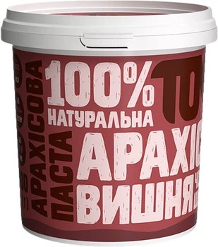 Арахісова паста ТОМ з чорним шоколадом та вишнею 500 г (4822852019094)