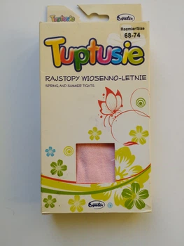 Колготи дитячі весняно-літні (віскозні) Tuptusie SYNTEX р.68-74 (рожевий)