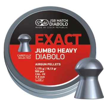 Кулі пневматичні JSB Diabolo Exact Jumbo Heavy 5,52 мм (250 шт) (546287-250)