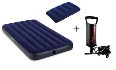 Надувной матрас Intex 191x99 см + насос + подушка (64757)