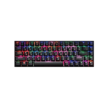Клавиатура 2E GAMING KG370 RGB 68key Gateron Blue Switch USB Black (2E-KG370UBK-BL)