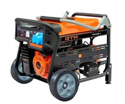 Бензиновий генератор GTM DK7500-L-3 (7.5 кВт, ~3ф, 380 В) (34064)