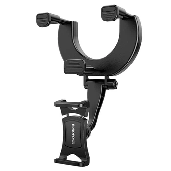 Автомобільний тримач Borofone BH49 Rearview mirror Black