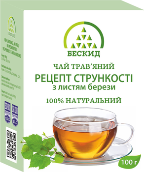 Чай трав'яний "Рецепт стрункості" з листям березі Бескид 100 г