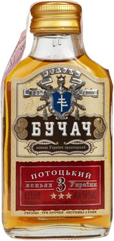 Бренди Бучач Потоцкий 3* 0.1 л 40% (4820094251388)