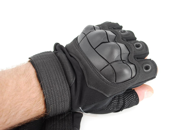 Тактичні рукавички без пальців 9067_XL_Black