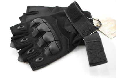 Тактичні рукавички без пальців 9050_XL_Black