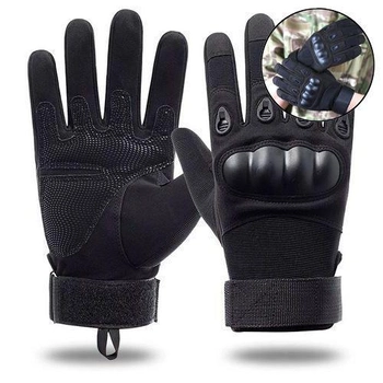 Перчатки тактические Storm-1; XL (22-24см); Полнопалые; Черные. Штурмовые перчатки Штурм ХЛ.