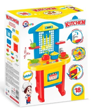 Игровой набор для девочек "Детская кухня" ТехноК 18 предметов 2124