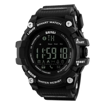 Спортивные часы мужские SKMEI влагозащита 5атм 1227 Black