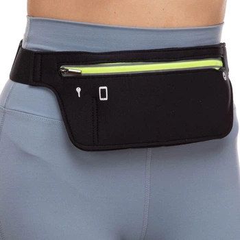 Спортивная сумка на пояс для бега SP-Sport Action YB004 Black-Neon Green