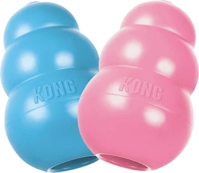 Zabawka Kong Puppy gruszka-karmidło dla szczeniąt małych ras S (35585131313)