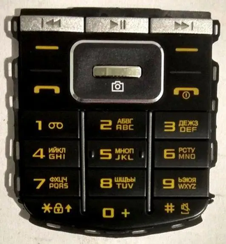 Клавиатура для телефона (для кнопочного телефона) для телефона Samsung M3510 Черный