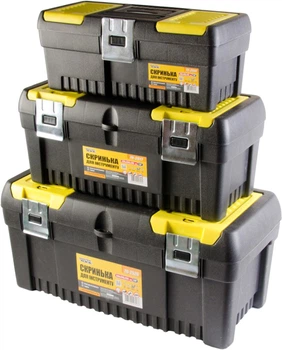 Комплект ящиков для инструмента с металлическими замками Mastertool 79-2514/2517/2520 3 шт (79-2005)
