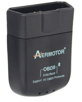 Диагностический сканер AERMOTOR ELM327 Блютуз/Bluetooth 4 для Android и Айфона (Iphone) OBD2 (760311820) Черный