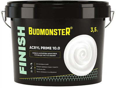Шпаклівка акрилова Budmonster 10.0 ACRYL PRIME 3.5 кг (00100409)