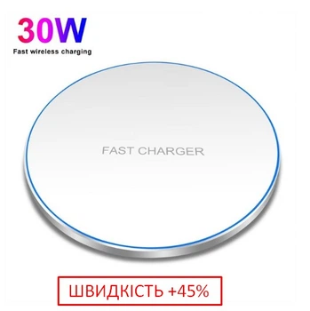 Беспроводная зарядная док-станция FDGAO Qi, 30 Вт, для Samsung S10 S20 Note 10 20 iPhone 12 11 Pro Max XS XR X 8