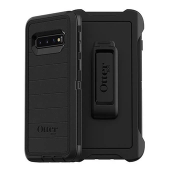Чехол противоударный с клипсой подставкой OtterBox Defender Series Pro Refurbished для Samsung Galaxy S10 Black