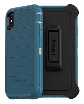 Чехол противоударный с клипсой OtterBox Defender Pro Б.У. для iPhone X/XS Big Sur - Б/У