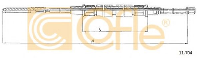 Трос стояночного тормоза Cofle (11704)