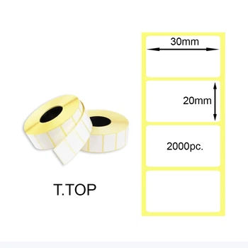 Термоэтикетка 30x20mm 2000pc. Т.ТОП (T.TOP Thermal Labels)