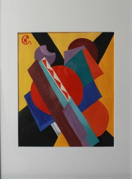 Картина гуаш "Кольорові контрасти" 30*40