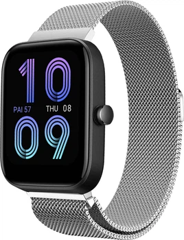 Ремешок Миланская Петля Milano для Amazfit Bip 3 Silver (27993-59)